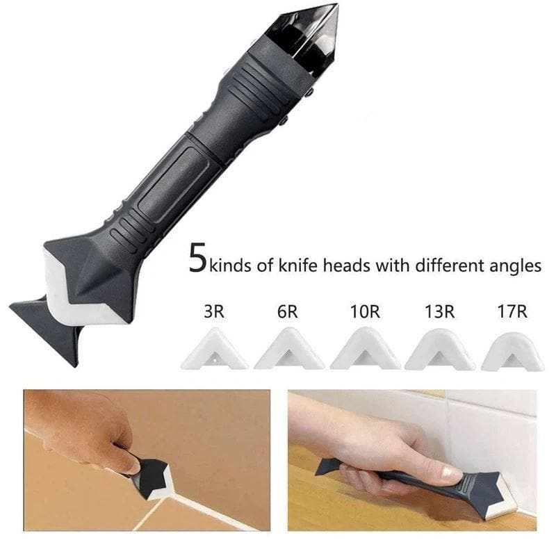 3-in-1 Silicone Removal And Caulking Multi-Tool (6 PC Set)
