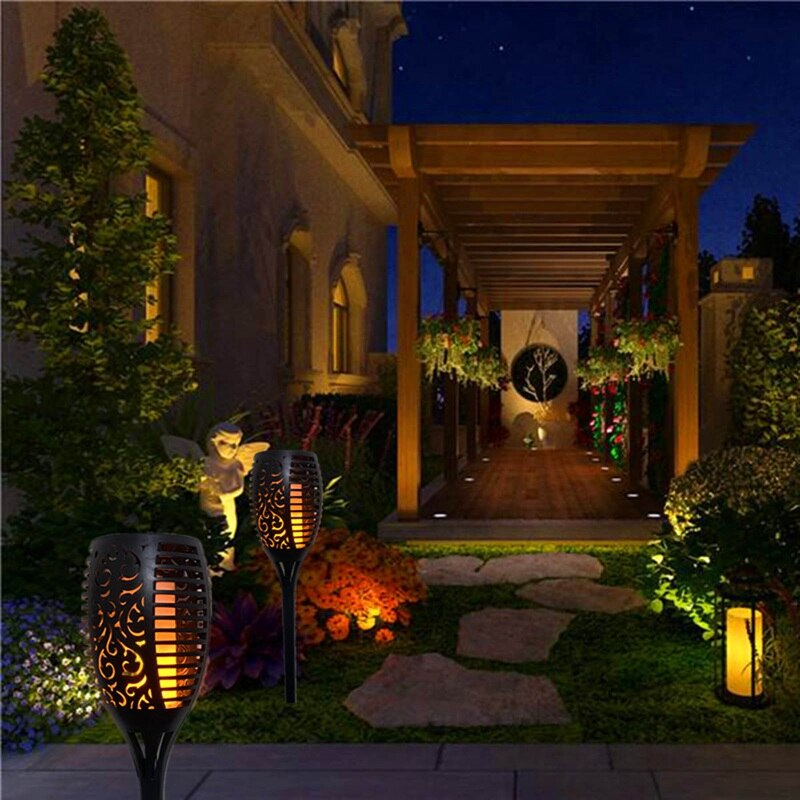 Solar Flame Torch Light LED Outdoor Lamp