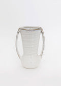 Vanilla Ceramic Vase with Handles