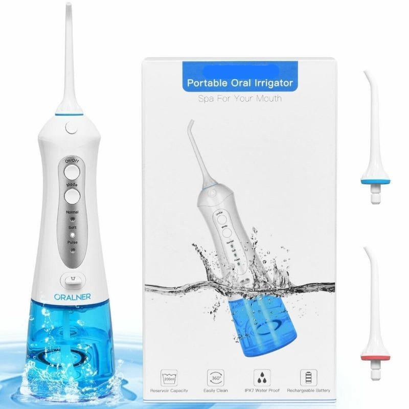 Rechargeable Portable Water Dental Flossers with 2 Nozzle