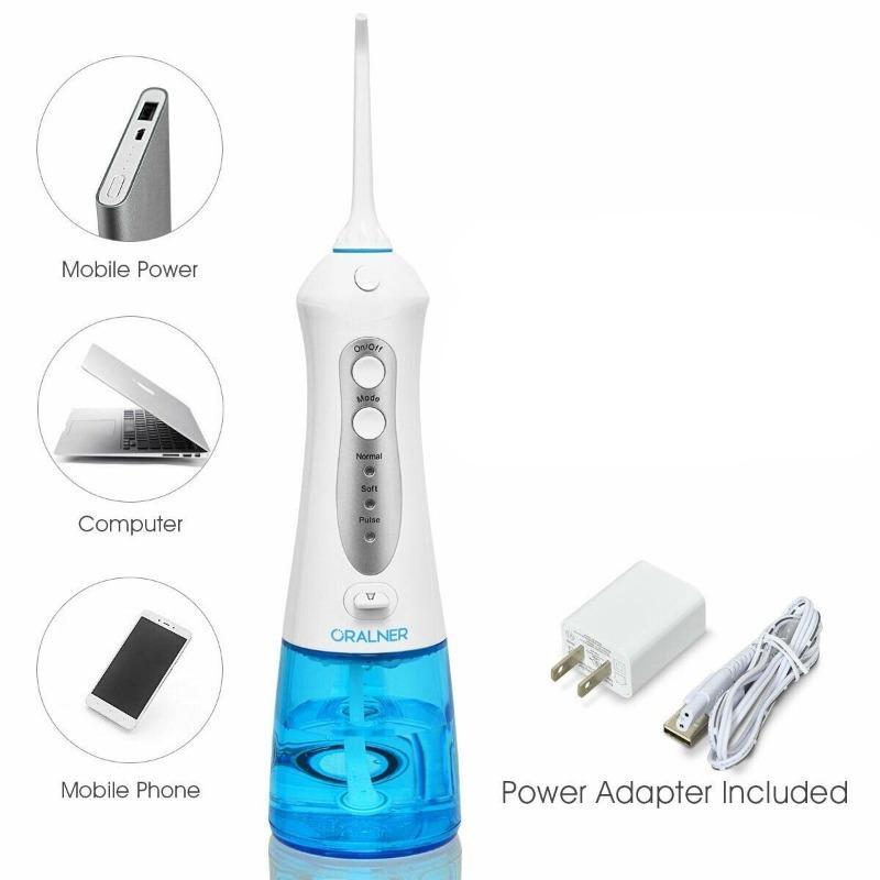 Rechargeable Portable Water Dental Flossers with 2 Nozzle