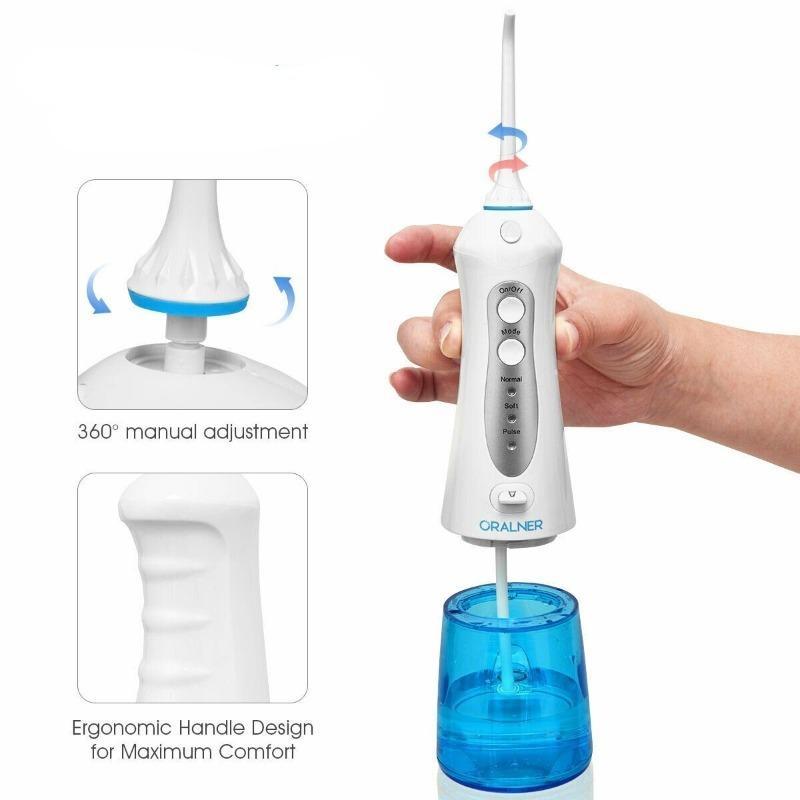Rechargeable Portable Water Dental Flossers with 2 Nozzle