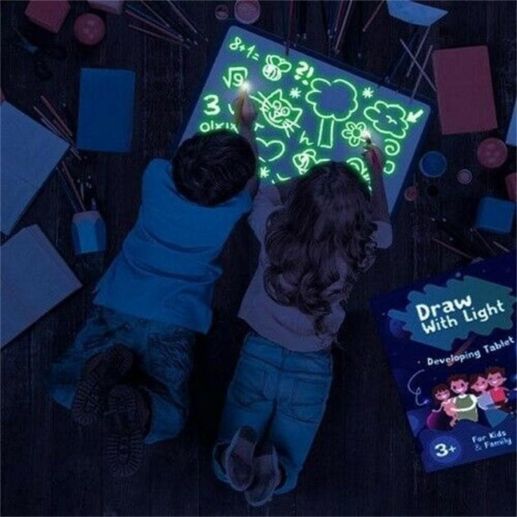 Magic Light-Up Pen & Drawing Board For Kids