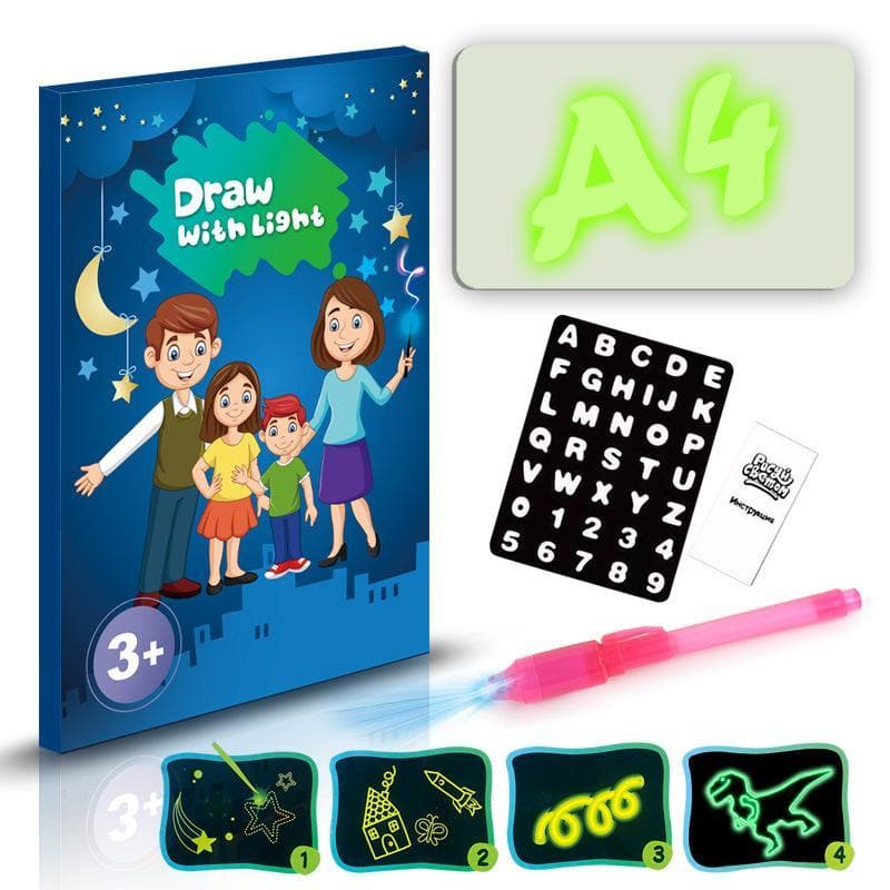 Magic Light-Up Pen & Drawing Board For Kids